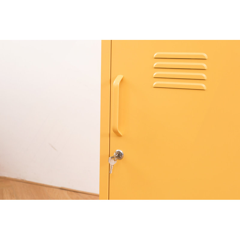 Une armoire de rangement en métal multifonctionnelle, Yellow
