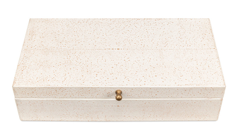 Gatsburg Handmade Decorative Box, White