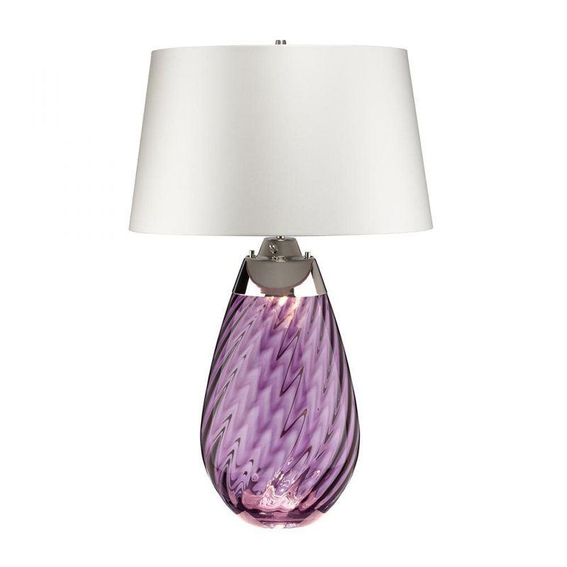 Lena Large Table Lamp, Purple, Purple, 29" H x 18" W x 18" D