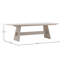 Phelan 95" Wide Reclaimed Pine Wood Dining Table, Whitewash