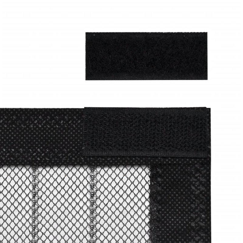  Ensemble de 2 rideaux anti-mouches magnétiques 210 x 100 cm