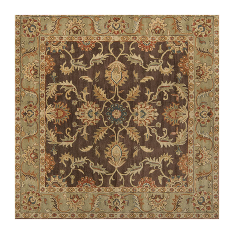 Waterston Hand Tufted Wool Oriental Indoor Rug, Square 6'