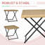 Adesewa Folding Rattan Garden Coffee Table Small 40 x 40 x 40 cm Natural
