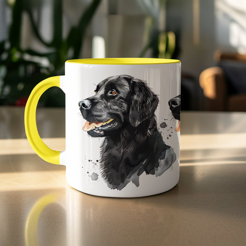 Mug, 3, Yellow