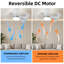 30 po Ventilateur de plafond blanc moderne avec lumière DEL à intensité variable, 5 pales ABS, moteur à courant continu et mode réversible, montage encastré-526914811-526914810