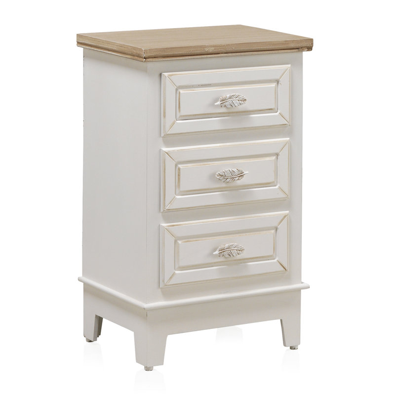 Monterey 40cm W Solid + Manufactured Wood Bedside Table