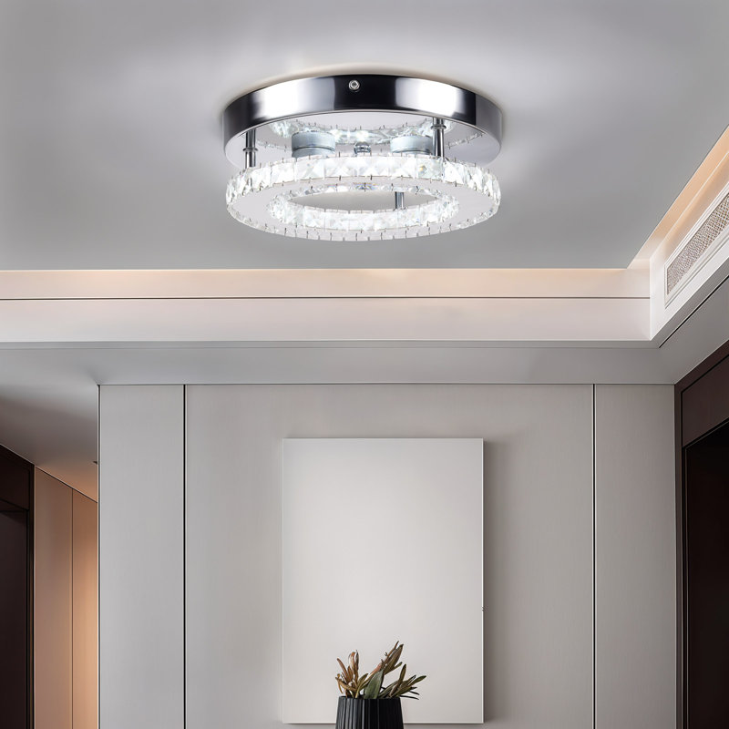 Crystal Semi Flush Mount