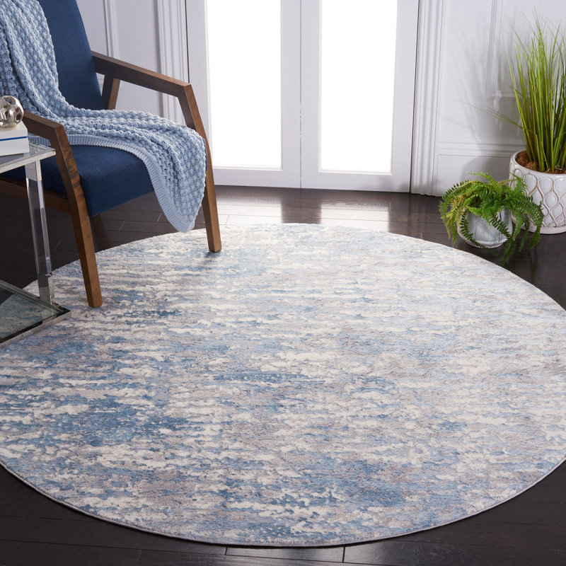 Kukwa Performance Abstract Rug, Round 6'7"