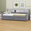 Lit plateforme tapissier simple - rangement et tiroirs inclus-1700673667