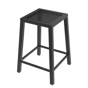 Outdoor 405 Berlin 25" Counter Stool With Black Wrinkle Finish