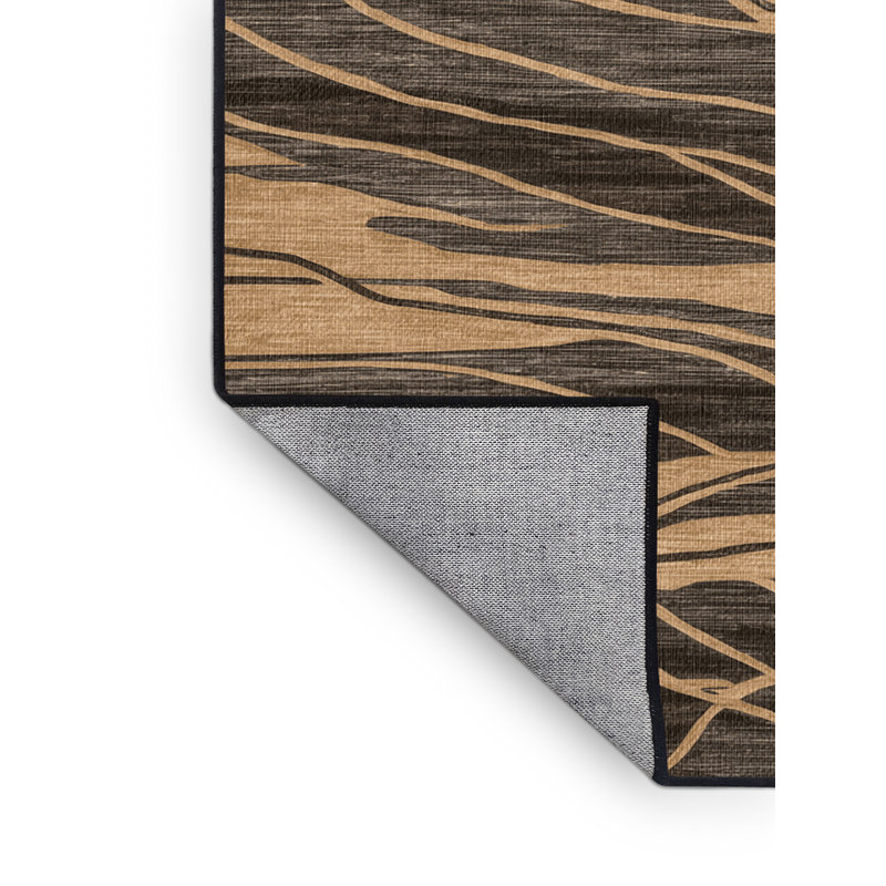  Tapis lavable avec motifs mélodiques et rythmiques, Rectangle 4pi x 6 pi