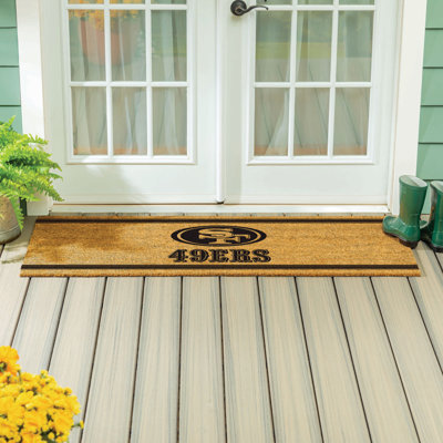 San Francisco 49ers Extra Large One Color Coir Mat, 60"x24"
