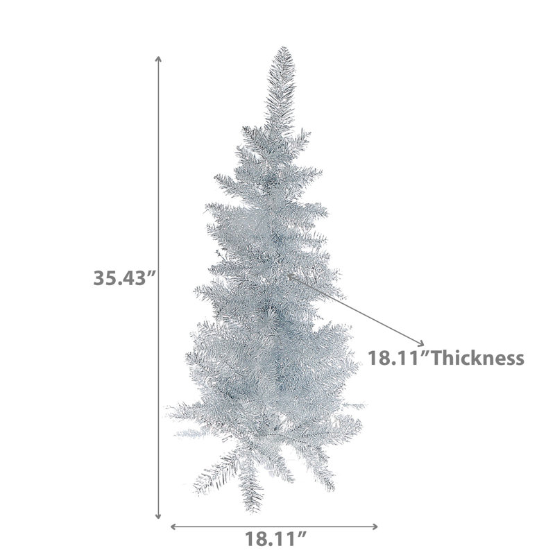 3 guirlandes de Noël argentées 120