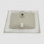 Lavabo de salle de bain rectangulaire en céramique avec trop-plein 19,7 po Go Peak Track