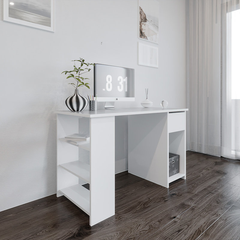 Neddo Computer Desk, White