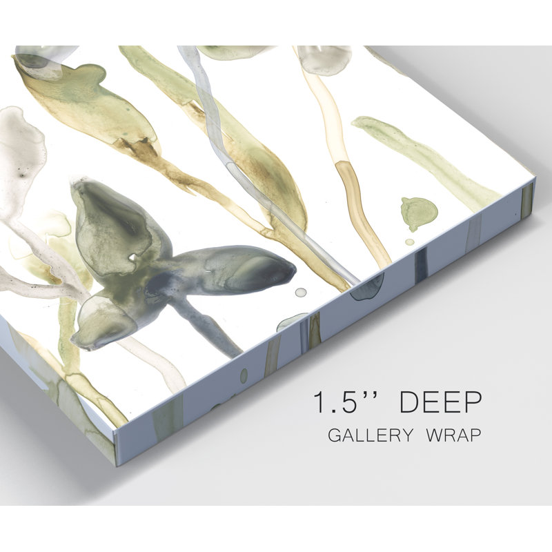 « Stone Moss tiges III », reproduction d’art sur toile tendue, H 12 po x l 8 po x P 1 po