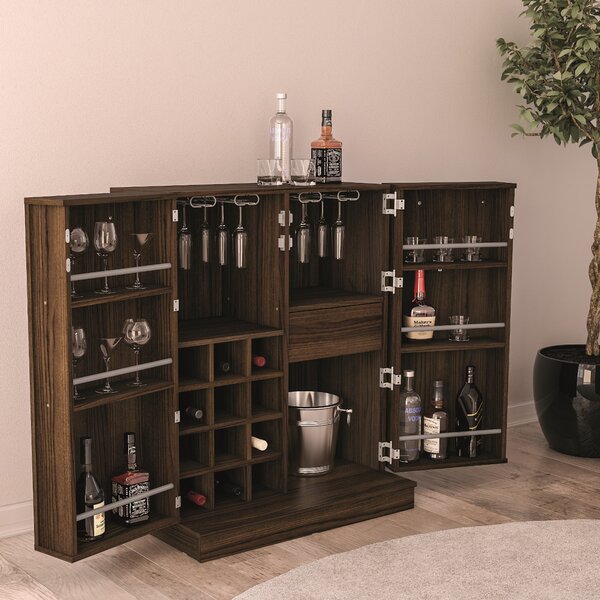 Ebern Designs Hearne 63.06'' Bar Cabinet & Reviews | Wayfair