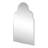 Alora 24 in. W x 36 in. H Scalloped Arch Metal Framed Floating Wall Mounted Bathroom Vanity Mirror, Nickel-546128180