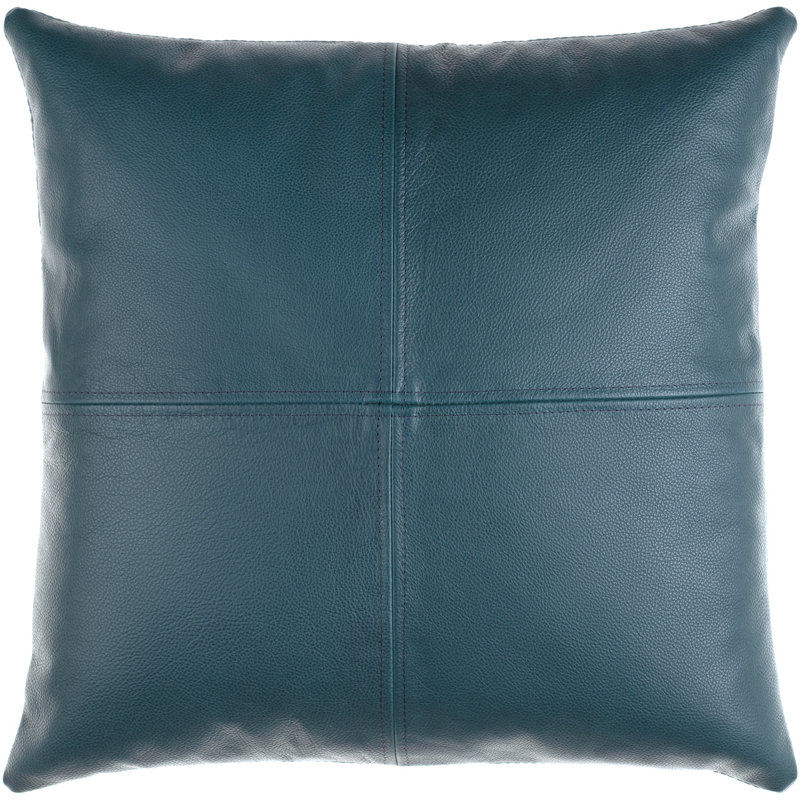 Coussin Declan, Deep Teal, Rembourrage du duvet, 20 po x 20 po
