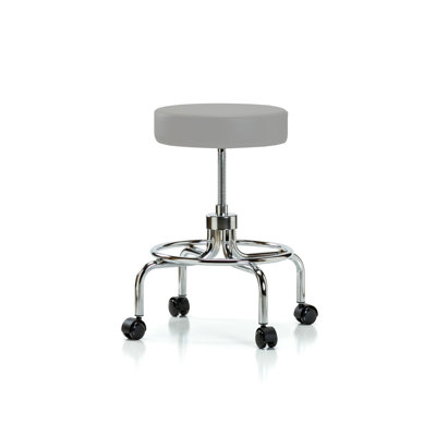 Adjustable Height Lab Stool with Removable Casters/Wheels