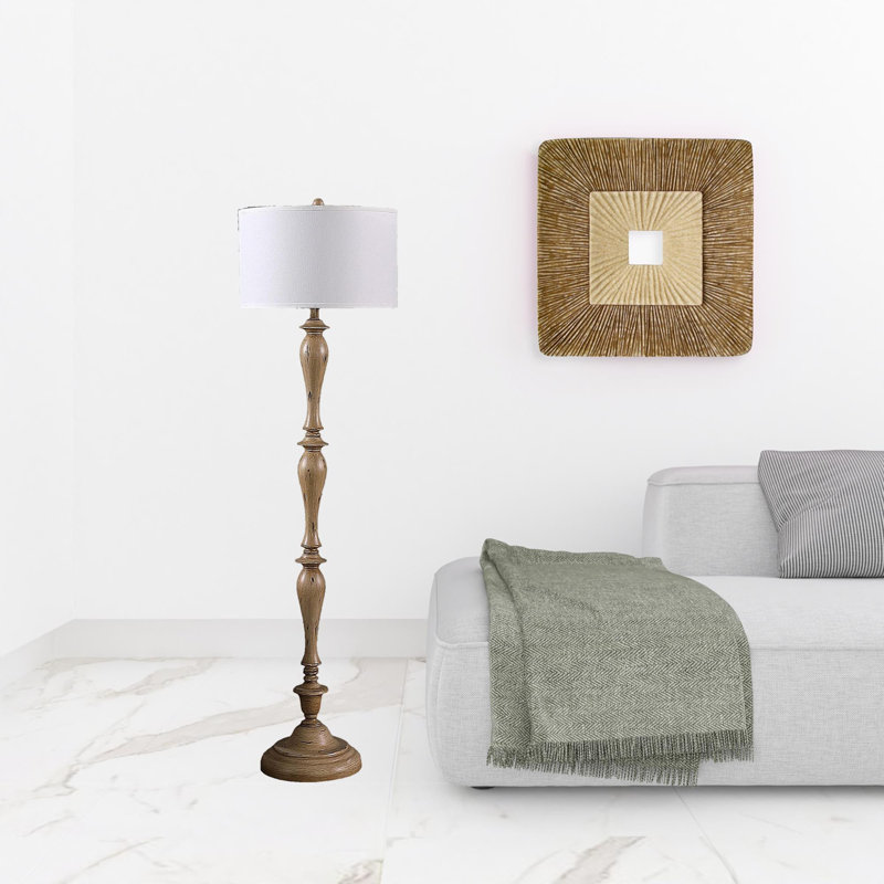 Lampe sur pied 62 po Rustic Taupe