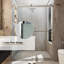 Porte de douche coulissante double sans cadre l 48 po x H 76 po-84790879