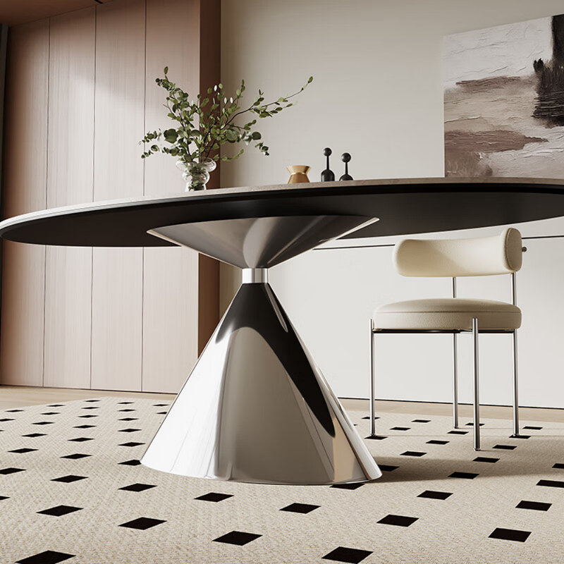 Table de salle à manger de luxe française simple et légère