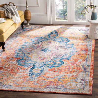 Tapis orange Jehanne