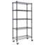 Becka Adjustable Heavy Duty Steel Wire Shelving Unit With Shelf Liners And Wheels By Efine-103521012