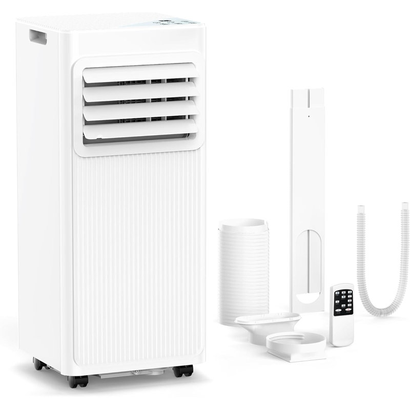 Climatiseurs portatifs 10 000 BTU Cowsar pour les pièces jusqu'à 550 pieds carrés, unité AC portable 4 modes avec refroidissement / ventilateur / déshumidificateur / sommeil, télécommande et minuterie 24H, économie d'énergie pour la chambre à coucher, appartements