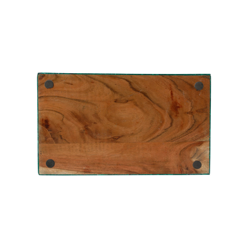 Orin Decorative Box, Green/Gold