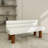 Modern Minimalist Off-white Bench