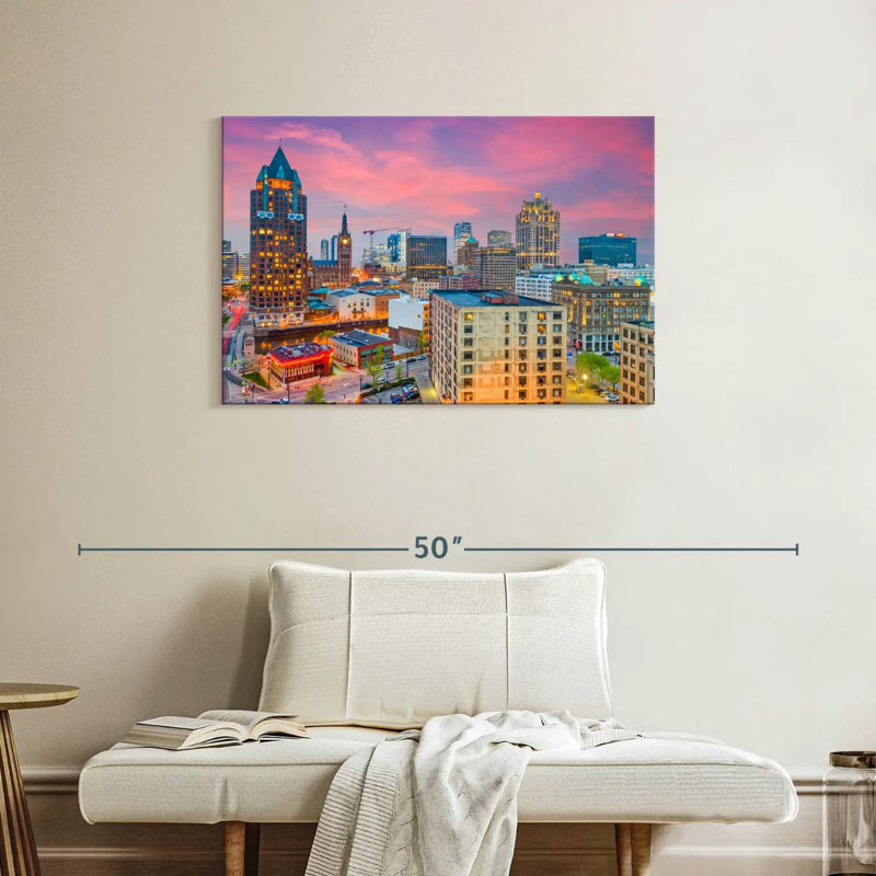 Sirci, paysage pittoresque de Milwaukee, H 24 po x l 36 po