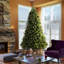 Cashmere Pine Artificial Christmas Tree with LED Multi Colored Lights with Stand-1030517805