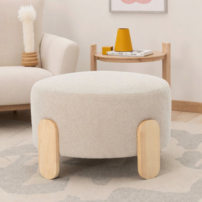 Siège de bureau beige 24,8 po