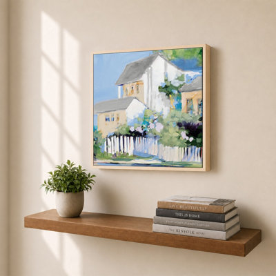 Living By The Water by Jane Slivka - Graphic Art on Canvas