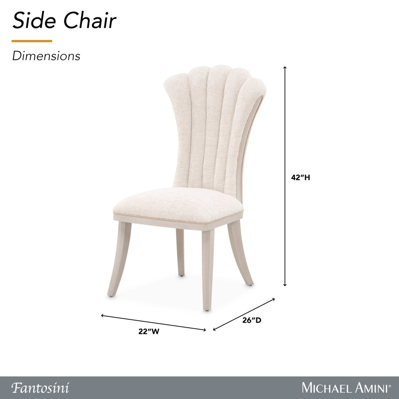 Fantosini Dining Side Chair, Silver