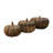 Set Of 3 Solid Wood Pumpkins 
