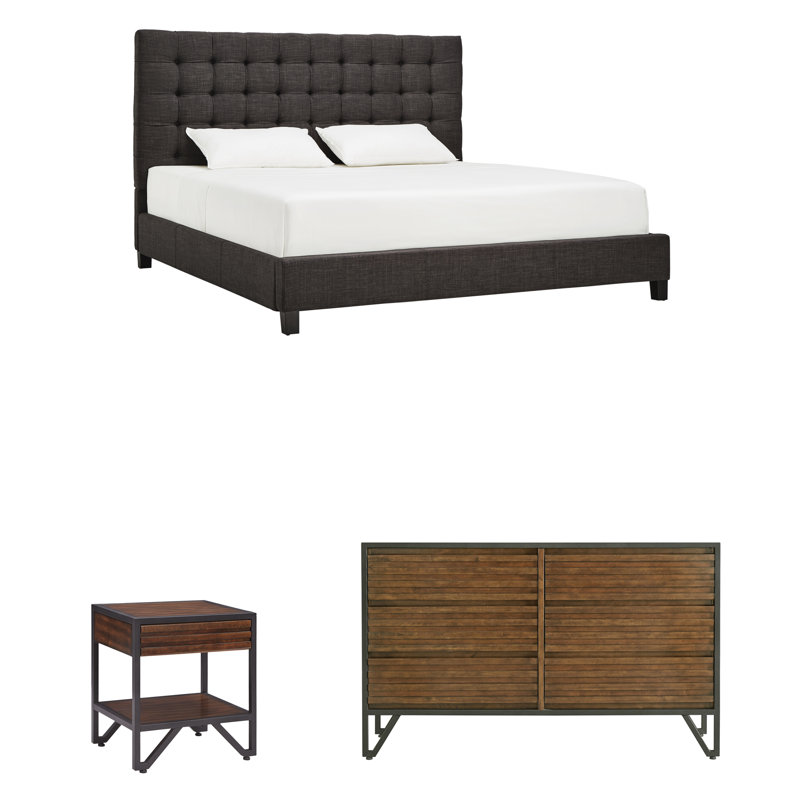 Lund Solid Wood Piece Bedroom Set