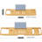 Arness Free-standing Bamboo Bath Caddy with Extended Sides