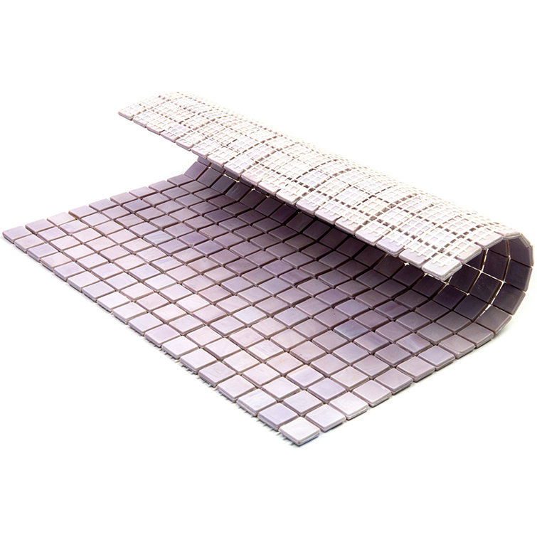 Skosh 0.6" x 0.6" Glass Grid Mosaic Wall & Floor Tile