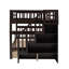 Lit superposé en escalier avec tiroir, rangement et garde-corps pour chambre à coucher-1262673911