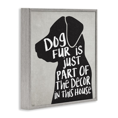 Dog  Daccor Phrase Humor Black Lab Family Pet by Gigi Louise - Graphic Art Print