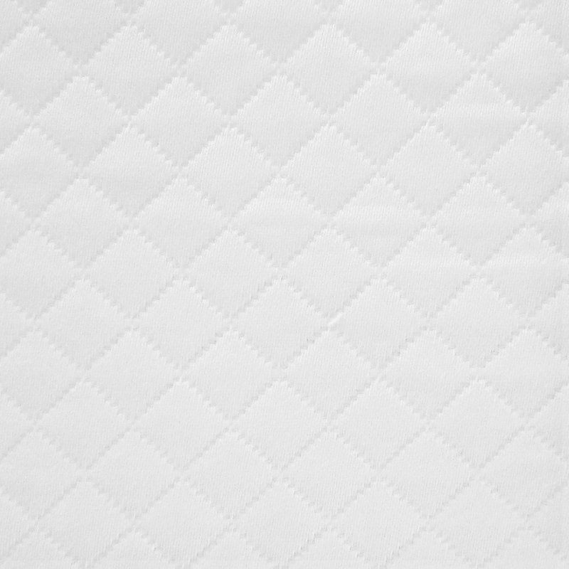 Diamante 100% Cotton Coverlet, California King Coverlet / Bedspread, White