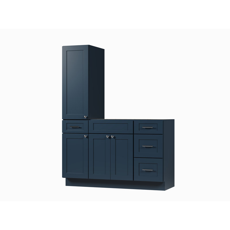 Meuble-lavabo simple 54 po Disar, Bleu