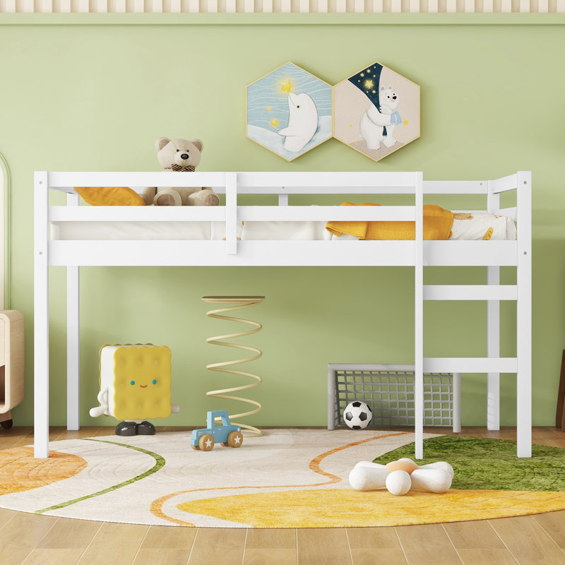 Lit mezzanine simple Orrtanna par Harriet Bee, Blanc, Simple