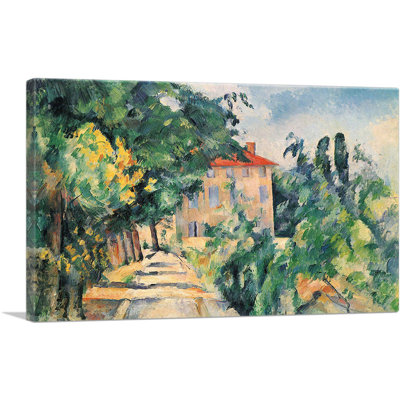 Maison avec toit rouge - Impression
