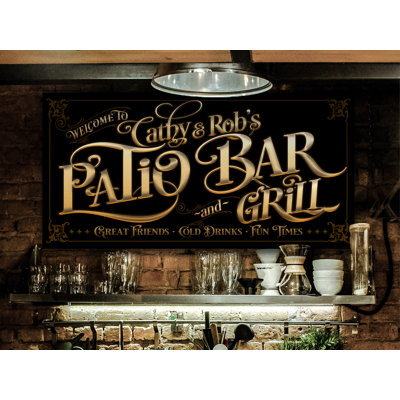 Irish Pub Sign Family Name Personalized on Canvas