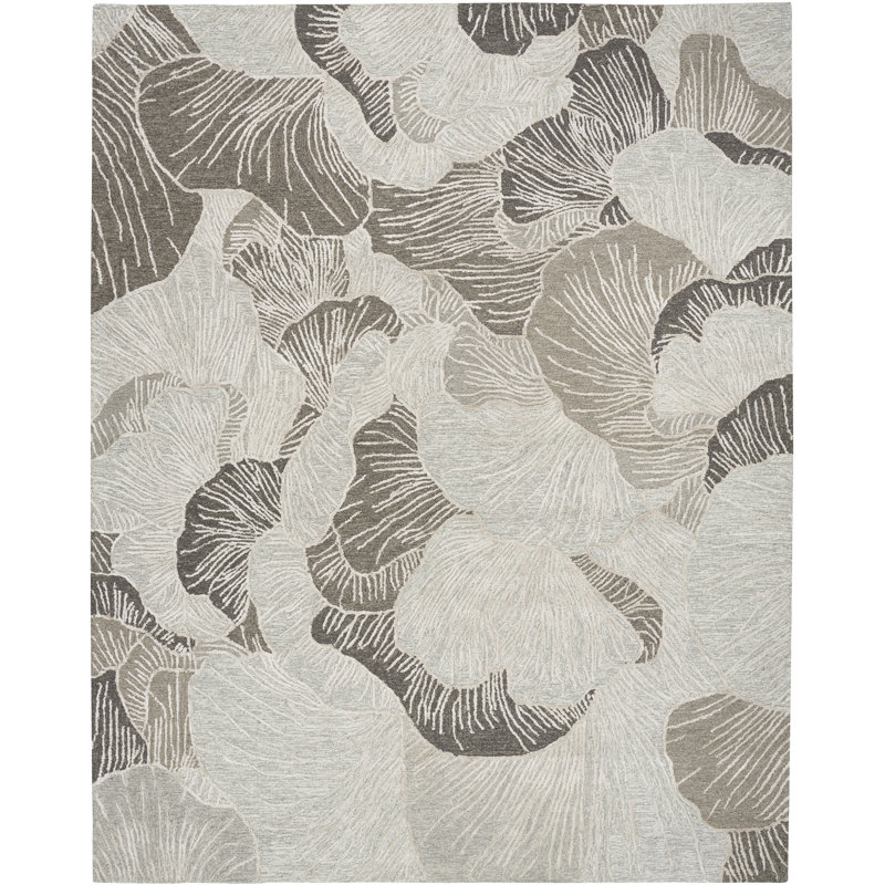 Gian Floral Handmade Area Rug, Rectangle 236 x 297 cm