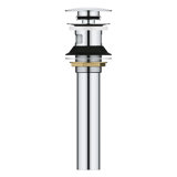 Universal Pop-Up Bathroom Sink Drain with Overflow
